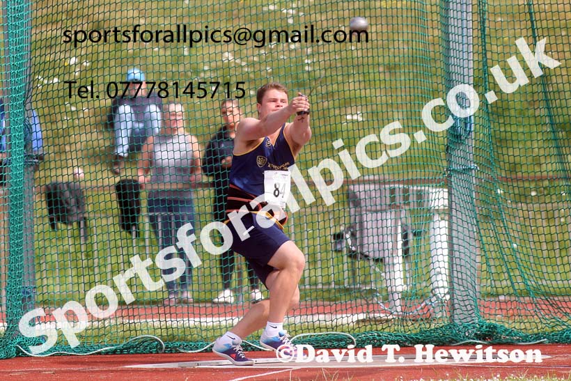 Senior mens hammer, 2022 Northern Senior and Under-20 Champs., Wavertree Athletics Centre, Liverpool. Photo: David T. Hewitson/Sports for All Pics